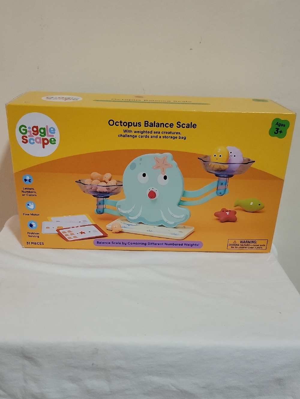 Giggle Scape Octopus Balance Scale Toy - Ages 3+